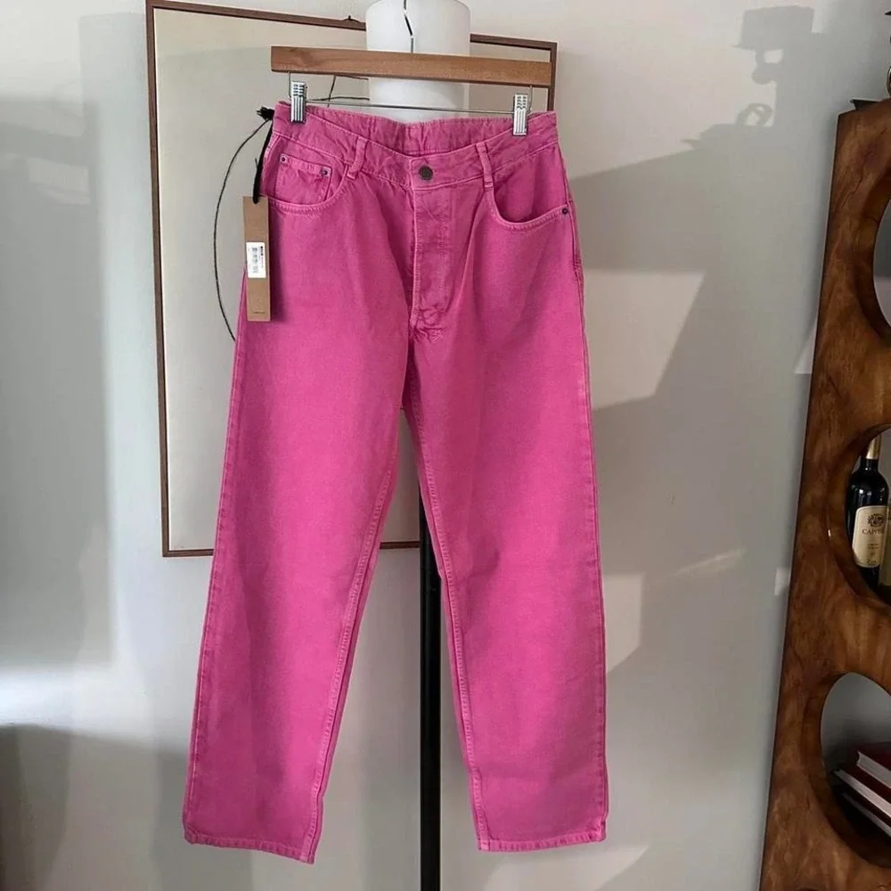 NWT‎  Ksubi Brooklyn Fuschia Straight leg Jeans size 29 - Picture 5 of 8